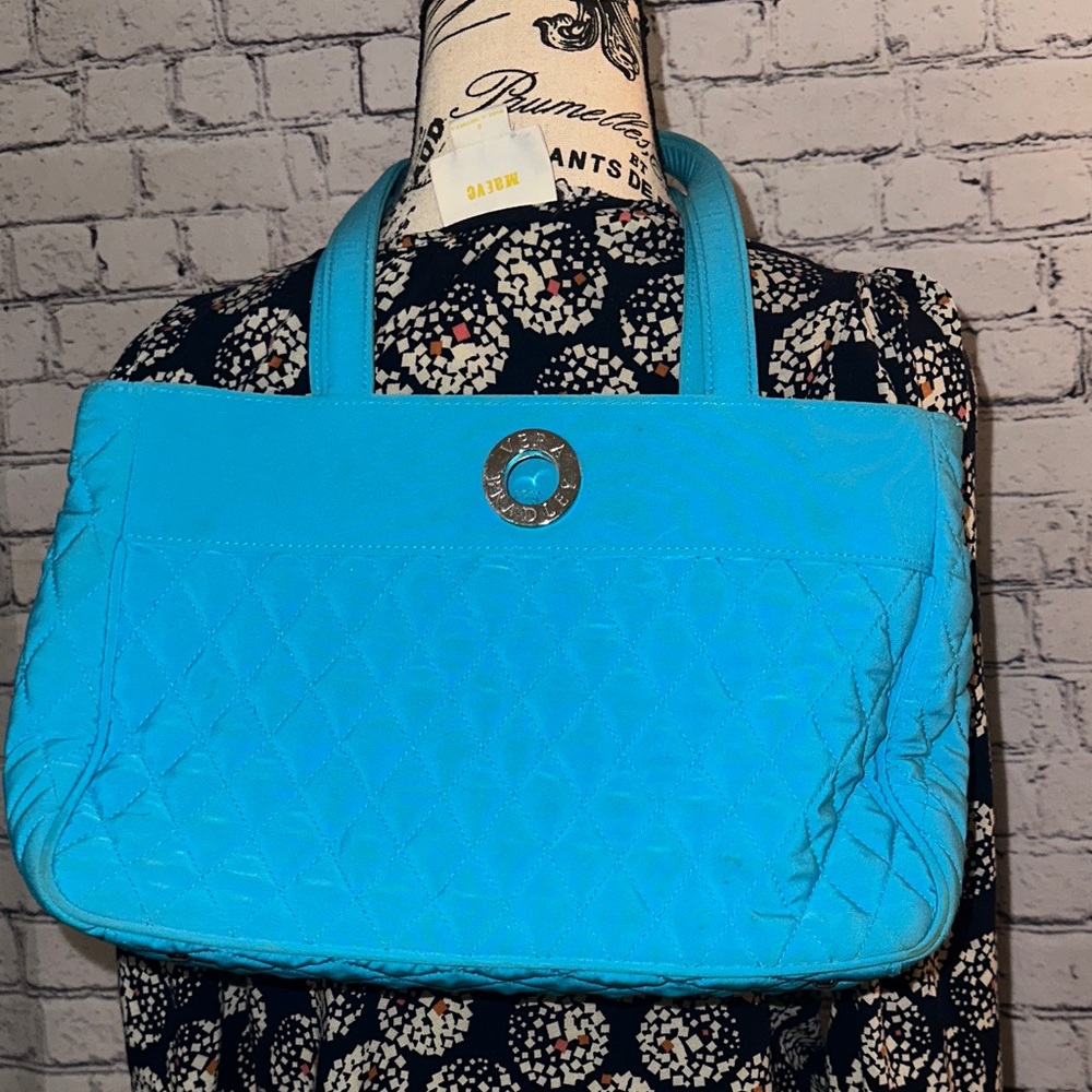 Vera Bradley Blue Quilted Tote Bag